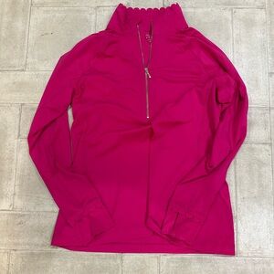 Crown & Ivy Fuchsia Zip Pullover